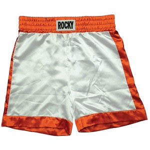 Mens Rocky Balboa Boxing Trunks Costume - One Size Fits Most - White - 1 of 1