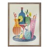 Kate and Laurel Blake Mid Century Modern Cocktails Framed Printed Glass by Rachel Lee of My Dream Wall, 18x24, Gold - 2 of 4