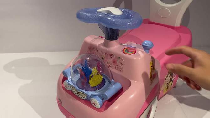 Kiddieland Disney Spark n Glow Princess Carriage Ride-On - Pink, 2 of 11, play video
