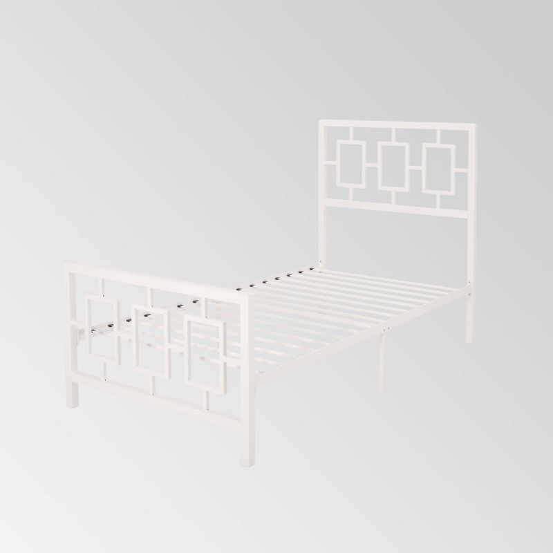 Claudia Modern Iron Platform Bed - Christopher Knight Home, 1 of 8