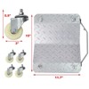 DSVIMOY 4PCS Car Dolly, Heavy Duty Wheel Dolly, 4 Tire Wheel Dolly Car Stakes 6000lbs Capacity, Gray, 15"*11.7"*5.5" - 3 of 4