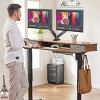 Dual Monitor Arm Desk Mount with Gas Spring, Adjustable Height and Full Motion Swivel Stand - 3 of 4