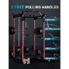 Acekool Power Cage, Multi-Functional Home Gym Squat Rack with Cable System, 1600LB Capacity, Over 20 Attachments, Black - 2 of 4