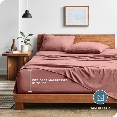 Dusty Rose Twin XL Ultra-Soft Microfiber Sheet Set