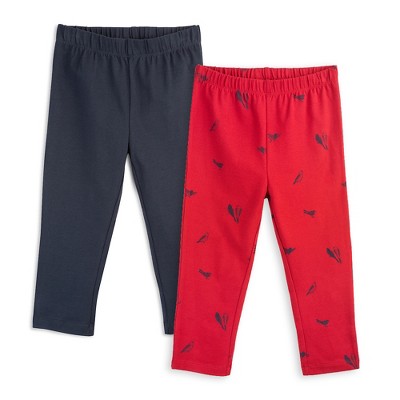 Mightly Girls Fair Trade Organic Cotton, Cropped Leggings 2-pack