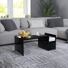 vidaXL Coffee Table Black Engineered wood 35.4 x 17.7 x 13.8 in - 3 of 4