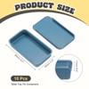 Unique Bargains Metal Anti-Oxidation Slide Top Rectangular Tin Containers 10 Pcs - 2 of 4