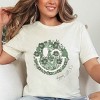 S.W.Smiley Green Floral Butterflies - Women's Short Sleeve Graphic T-Shirt - 3 of 4