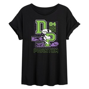 Women's - Danny Phantom - Dark Digital Jersey Oversized Graphic T-Shirt - 1 of 4