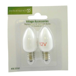 Department 56 Accessory 2.0 Inch 12 Volt Light Bulbs Replacement Village Accessories Village Accessories - 1 of 1