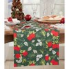 Saro Lifestyle Table Runner With Holiday Pomegranate Design - 3 of 3