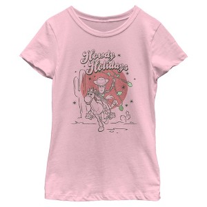 Girls Toy Story Howdy Holidays T Shirt - 1 of 4