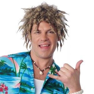 Costume Culture by Franco LLC Surfer Adult Dirty Blonde Costume Wig - 1 of 4