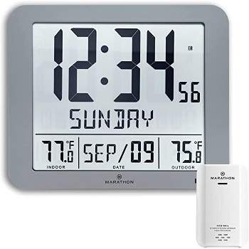 Atomic Weather Station and Clock with 3 Remote Sensors – Marathon