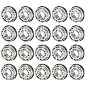 Unique Bargains Chrome Steel Multipurpose Use Flanged Ball Bearing 20 3/8" x 7/8" x 2/7" - 1 of 4