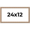 PosterPalooza | Panoramic Deco Brown Picture Frame - UV Acrylic, Foam Board Backing, Hanging Hardware - 2 of 4