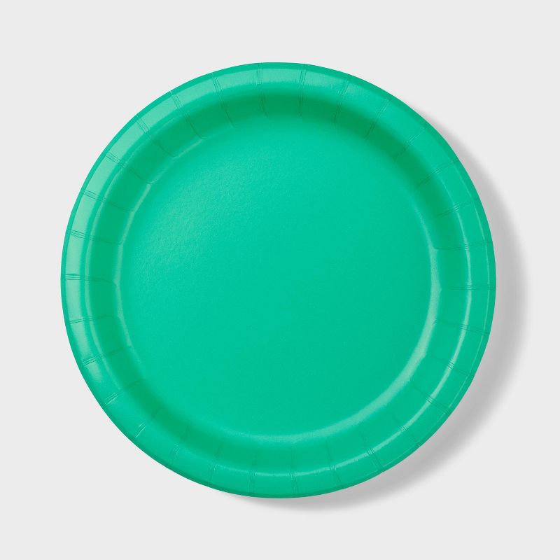20ct 8.5&#34; Disposable Dinner Plates Green - Spritz&#8482;, 1 of 4