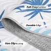Botanical Washable Rug – Blue Low Pile Carpet, Non-Shedding, Stain & Slip Resistant, Easy-Clean for Living Room or High Traffic Areas - 4 of 4