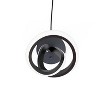 Infibrite 11" 12W Modern Elegance Table Lamp (Includes LED Light Bulb) Soft White Loop Design Matte Black and Rose Gold: ETL Listed, Iron Body - 4 of 4