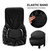 PiccoCasa Waterproof PU Leather Pub Counter Height Side Chair Covers with Elastic Band - 3 of 4