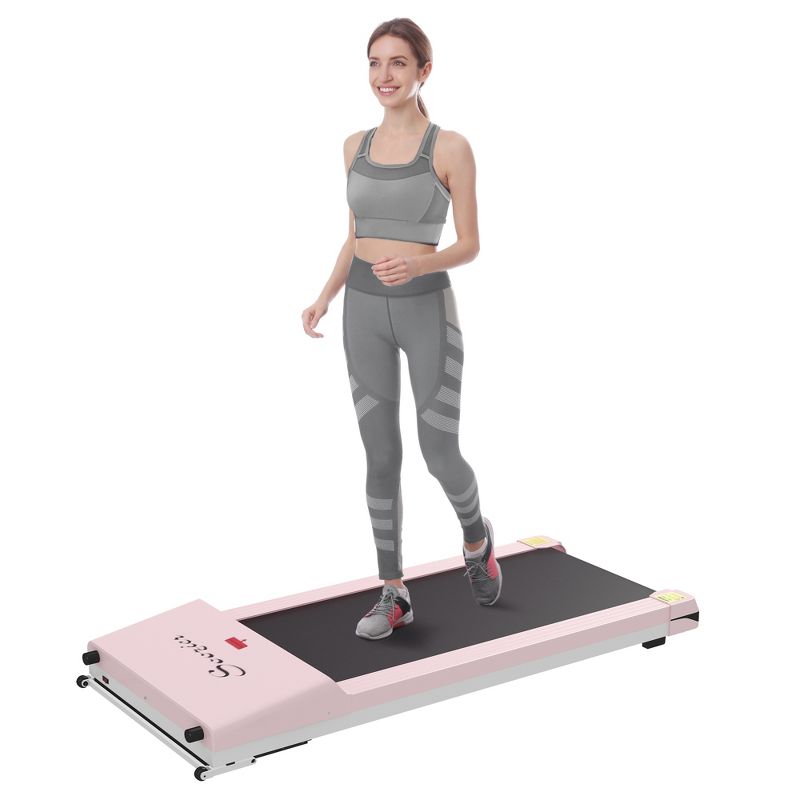 Soozier Walking Treadmill, Walking Pad Machine with LED Monitor and Remote Control for Home Gym, 1 of 9