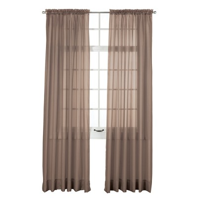 Collections Etc Elegance Sheer Window Curtain Panel 60 X 84 Bisque   GUEST 9dcbaafb 1cfd 4ba0 93dd Db1877e9bd62