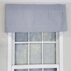 RLF Home Tailored Stylish Classic Small Check Croswell Window Valance 3" Rod Pocket 50" X 14" Blue - 2 of 3