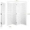 Dovelina 6FT Room Dividers, Wood Room Divider Partition Room Wooden Carved Folding Privacy Screens Foldable Panel Wall Divider for Office Restaurant - 4 of 4