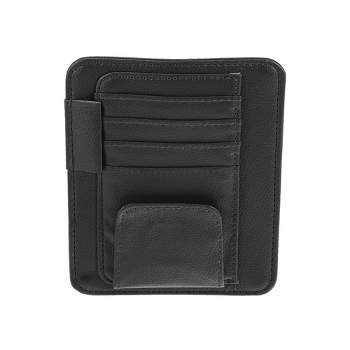Unique Bargains Car Sun Visor Organizer Storage Pocket Pouch Bag For Pen Cd  Card 10.63x5.67 Black : Target