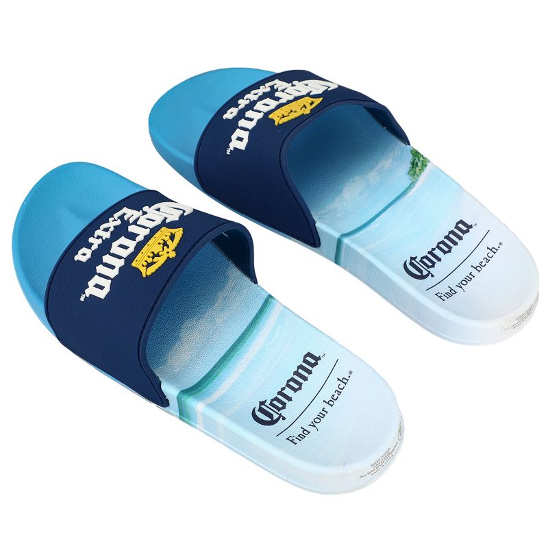 Corona Extra Logo Men’s Beach Sandal Slides, 3 of 6