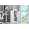 42" Metal Garage Storage Cabinet, 2-Door Locking Steel Tool Cabinet with Adjustable Shelves for Garage, Home, Office & School - 4 of 4