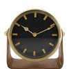 Stainless Steel Clock with Leather Stand - Olivia & May - image 4 of 4