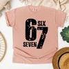 Six Seven Distressed - Women's Garment Dyed Graphic T-Shirt - 2 of 4