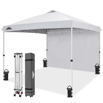 EAGLE PEAK Pop Up Canopy Tent with 1 Sidewall, Easy Setup Event Tent