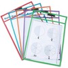 Learning Resources Write and Wipe Pockets 5 Colorful Classroom Dry Erase Pockets Ages 3plus: Plastic Teaching Aid for Preschool - 3 of 4