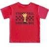 The Juniper Shop Mini Smiley Stand Tall Dream Big Toddler Short Sleeve Tee - 3 of 4