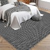Acekool Vintage Braided-Look Area Rug, Washable Non-Slip Boho Carpet, Soft Low Pile Indoor Accent for Living Room Bedroom Kitchen - 3 of 4