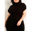 ELOQUII Women's Plus Size Short Sleeve Sweater Dress - 3 of 4