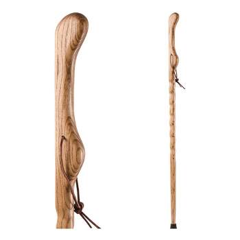 Brazos Twisted HitchHiker Tan Oak Wood Walking Stick 58 Inch Height
