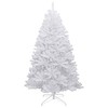 vidaXL Flocked Artificial Christmas Tree with Hinged Design, Lifelike PVC Tips, Sturdy Metal Stand - Reusable - 2 of 4