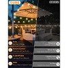 Itopfox LED Outdoor String Lights with Remote, 100FT Commercial Grade Waterproof Patio Lights, 30+2 ST38 Dimmable Edison Bulbs, Warm White Rope Light - 2 of 4