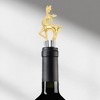 Unique Bargains Wine Stoppers Christmas Deer-Design Zinc Alloy TPE 5.04"x1.50"x0.79" 1 Pc - 2 of 3