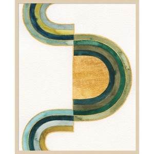 Amanti Art Analogous Arches III by Grace Popp Wood Framed Wall Art Print - 1 of 4