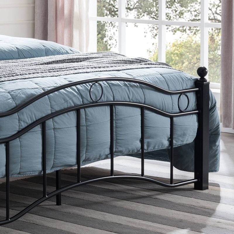 Queen Bouvardia Modern Contemporary Iron Bed - Christopher Knight Home, 6 of 7