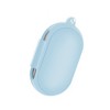 Insten Protective Silicone Case Cover For Samsung Galaxy Buds+ / Galaxy Buds with Carabiner Keychain, Light Blue - 4 of 4
