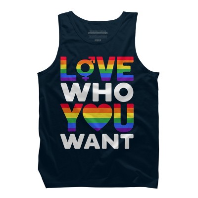 Adult Design By Humans Pride Love Who You WantBy BiTee Tank Top