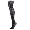 Natori Leopard Print Semi-Opaque Net Pantyhose Black - 3 of 4