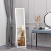 Homcom Full Length Glass Mirror, Freestanding Or Wall Mounted Dress Mirror  For Bedroom, Living Room, Bathroom, Black : Target