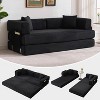 78.8"Convertible Floor Sofa Bed,Corduroy Folding Sleeper Sofa with Armrest&Backrest,Modular Couch Bed Lounge Couch for Living Room,Bedroom,Apartment - 3 of 4