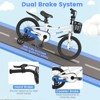 Prorider 14'' /16''/18" Kid's Bike with Removable Training Wheels & Basket for 3-5 Years Old Blue/White/Skyblue/Red - 4 of 4